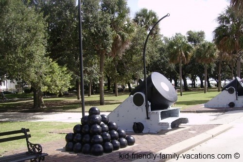 The battery cannons charleston vacations