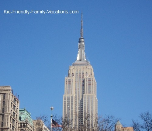 new york city travel with kids empire state building