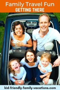 Family Travel Fun - when traveling with children, getting there can be a battle. Get some tips for family car, train, and airline travel