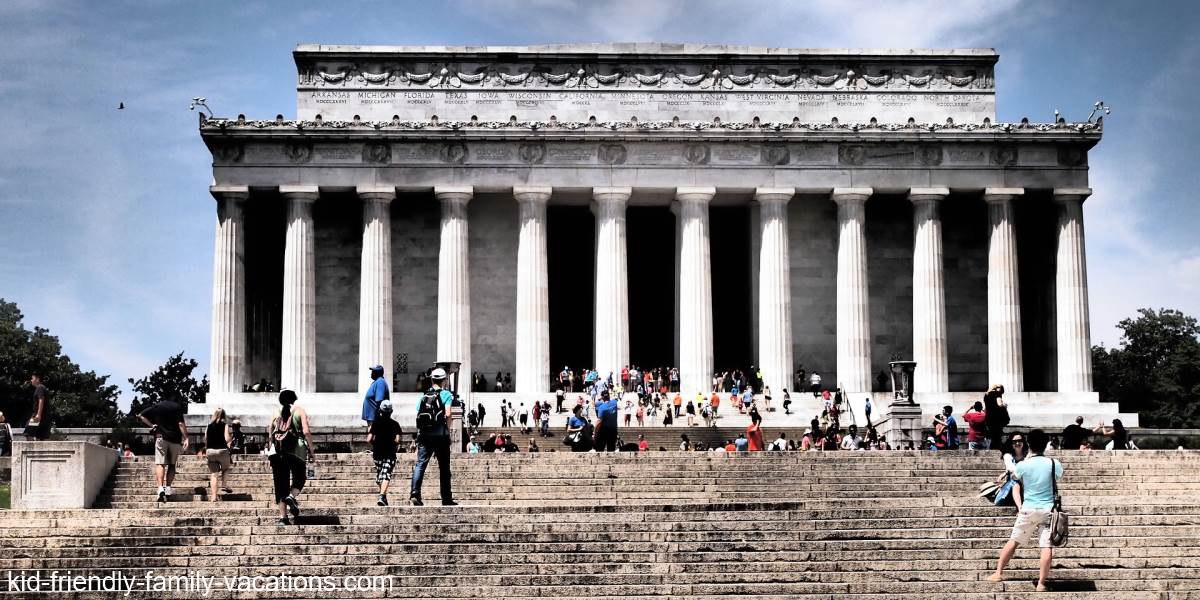 lincoln memorial steps washington dc for kids