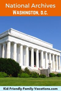 The National Archives Washington DC stores and displays many douments and military records of importance to United States history.