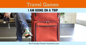 I am going on a trip is a memory based travel game for kids. Your kids will be engaged and enjoy the getting there portion of your family vacation