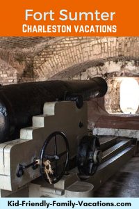 Fort Sumter in Charleston SC is right off the coast of The Pennisula of Charleston in teh harbour. It is a piece of US history!