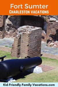 Fort Sumter in Charleston SC is right off the coast of The Pennisula of Charleston in teh harbour. It is a piece of US history!