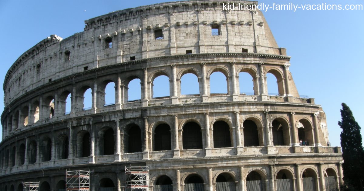 The colosseum in Rome Italy