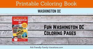 Washington dc coloring book for kids