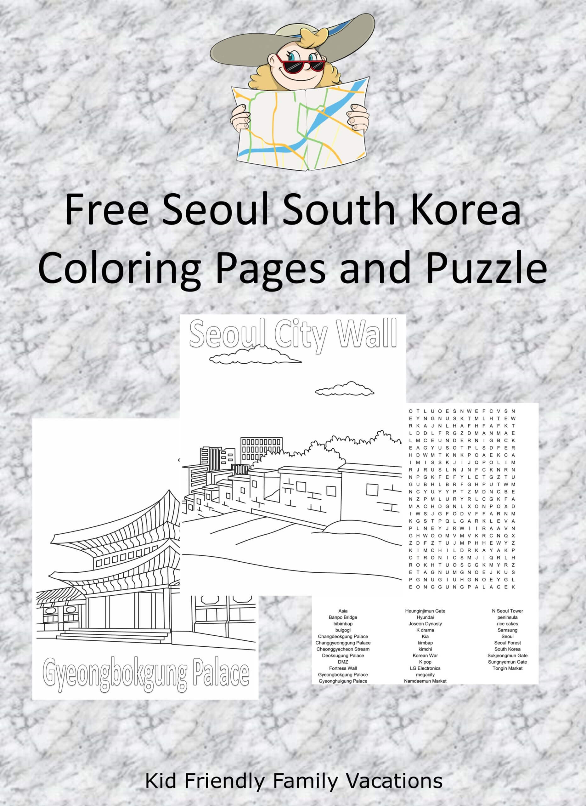 seoul coloring pages