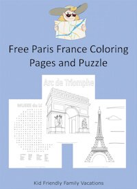 Paris France Coloring Pages