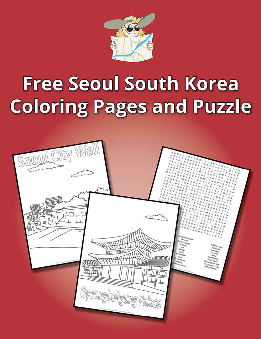 Seoul South Korea Coloring Pages Image