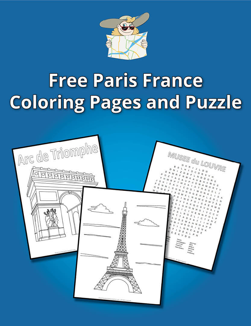 Paris France Coloring Pages Image